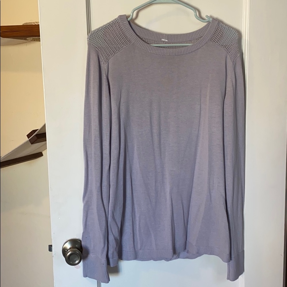 Cashmere open back sweater from Lululemon